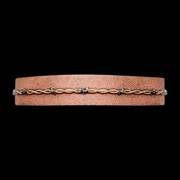 Johnny Western Cuff Bracelet, Add a Rugged touch to any western outfit with our 'Johnny' Western Cuff Bracelet. Crafted on a Copper base with our signature matted finish. Detail